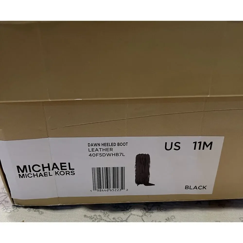 NEW MICHAEL KORS Dawn Faux Black Shearling Boots - Size 11 - Picture 11 of 12